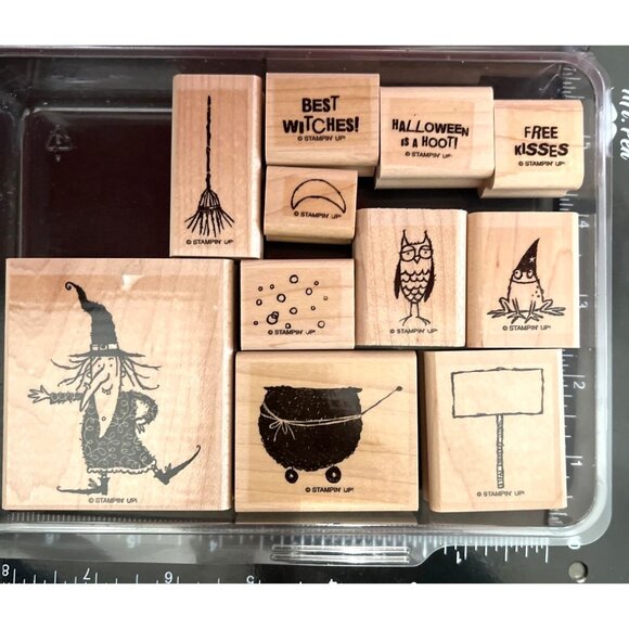 Stampin Up! Halloween Hoot Rubber Stamp Set 111582 - Picture 2 of 4